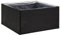 vidaXL Jardinière Pot de Fleurs Bac à Fleurs Pot de Plantes de Jardin Balcon Terrasse Patio Extérieur Noir 80x80x40 cm Résine Tressée
