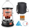 vikitim Poele Au Kerosene Universel Puissant, Chauffage Mobile À Pétrole Poêle À Pétrole 2 en 1 Réchaud À Pétrole Portable avec Sac De Rangement Et Accessoires pour Le Camping Intérieur, 4.5L Black