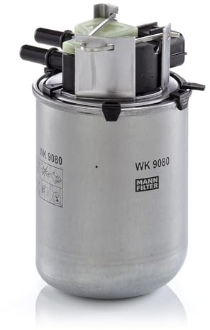 MANN-FILTER Kraftstofffilter WK 9080 | Für PKW, Schutz des Kraftstoffsystems, Injektorschutz, Zuverlässige Kraftstoffversorgung, Echte OE-Technologie