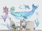 wolga-kreativ Wandtattoo Kinderzimmer - Nachhaltige Wandsticker Unterwasserwelt mit Wal und Fischen, Selbstklebende Kinderzimmer Deko für Mädchen, Junge und Baby - Wandtattoo Kinderzimmer Mädchen