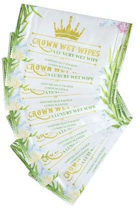 500 Lemon Fresh Wet Wipes Hand Towels Hot Cold Individually Wrapped Restaurant Individual Resturaunt Travel Hand Towel Catering Face Camping