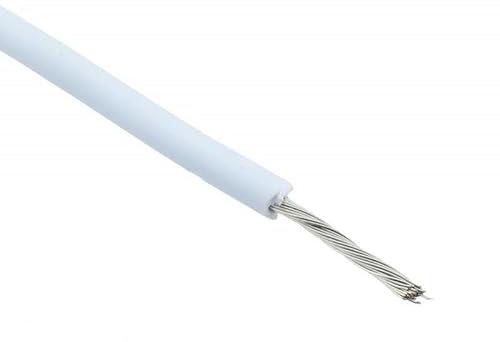White Silicone Lead Wire 20AWG 100/0.08mm (2m Length) Electrical Hobby DIY
