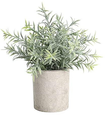EGLO LIVING Kunstpflanze Chitose, künstliche Zimmerpflanze im Topf, naturgetreue Deko Pflanze für Wohnzimmer, Kunstblume aus Kunststoff in Grün und Paper Pulp in Braun, 24 cm
