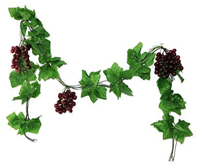 LONGHAO Grappes De Raisins Artificiel,Raisin Artificial,Raisin Artificiel Et Vigne,Raisins RéAlistes Décoration,3 Ensembles De Brochettes De Raisin,Brochettes De Raisin,pour La Décoration