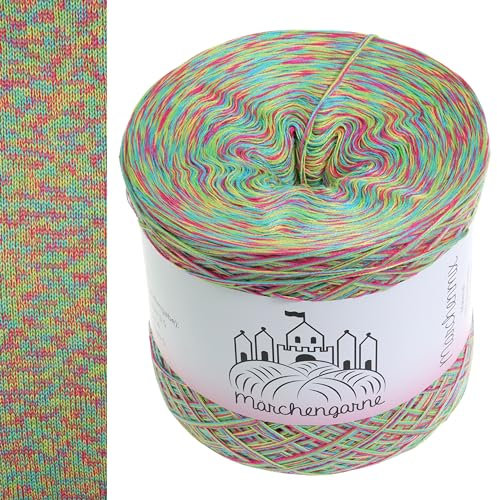 Farbverlaufsgarn Meliert 300g - 1140m 4 fädig Bobbel Wolle handstrickgarn stricken häkeln (Verrrückt)