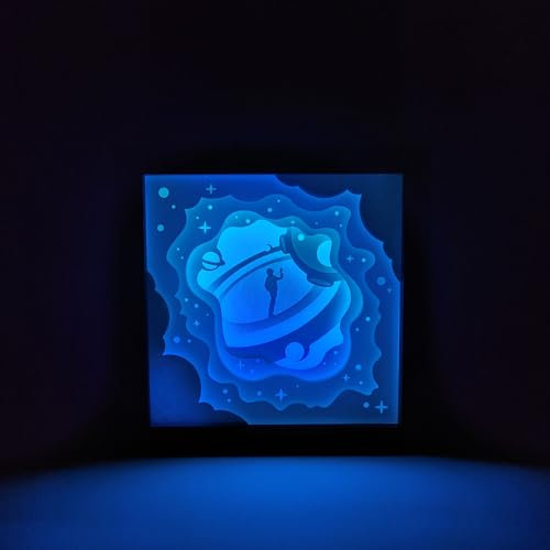 AJA Art Studio BTS JIN The Astronaut Inspired Light Box - Geschenke für Kpop Liebhaber - BTS Geschenk - BTS Schreibtisch Zubehör - BTS Room Decor