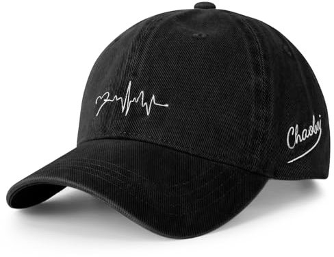 HeyCaps Cap Damen - Vintage Basecap Verstellbarer Klassiker Baumwolle Sonnenschutz Baseballkappen Sport Cap