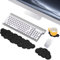 Mardiko Cloud Mouse and Keyboard Wrist Support, Memory Foam Mouse & Keyboard Wrist Rest with Anti-Skid Coasters, Ergonomic Mouse and Keyboard pad Wrist Support for Office Home Games, Black