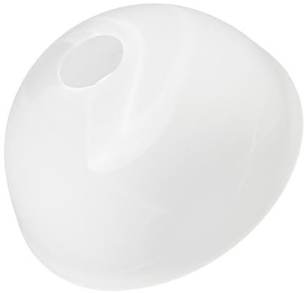 WOONEKY 2st Lampenschirm Aus Mattiertem Glas Leuchter Glocke Gesät Moderne Lampenschirme Vorrichtungen Flauschiger Lampenschirm Nur Innenwandleuchten Gießen Gemustert Sechs Weiß