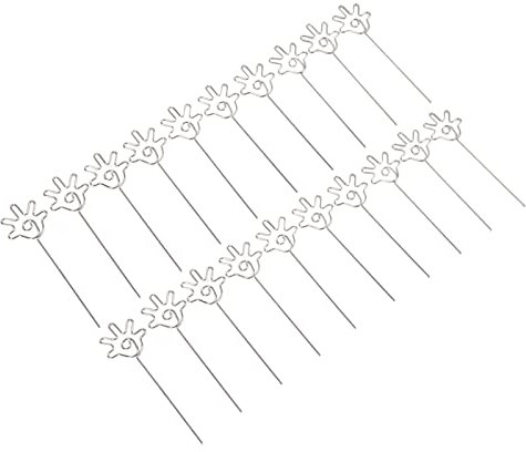 LetCart Metall-Notizhalter, Tischkartenhalter aus Metall, einzigartiges Design, Premium-Anti-Oxidations-Notizhalter, Tischnummernhalter, breite Anwendung, 20 Stück