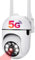 Genérico Cámara de Vigilancia WiFi, Exterior e Interior, Impermeable, Visión Nocturna, Audio Bidireccional, Detección de Movimiento, 1080p HD, Banda 2,4G, Rotación 360º
