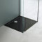 Mai & Mai Lucia Shower Tray 80 x 90 cm Non-Slip Black Rectangular 4 cm Height