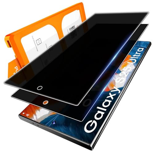 LϟK 2 Pièces Verre Trempé pour Samsung Galaxy S25 Ultra Ecran Anti Espion, Installation Automatique 0 Poussière & Bulles