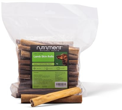 Natural Treats Lamb Skin Rolls (1kg) Grain Free Long Lasting Dog Treats