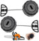 2 Piezas Tapón de Gasolina para Motosierra Motosierra Tapa del Aceite Tapa de Tanque Combustible Tapas Tapón Depósito Cortacésped Tapón Combustible para 017 018 MS170 MS180 Motosierra