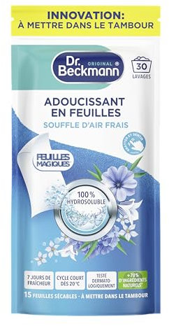 Dr. Beckmann Foglie magiche® - Ammorbidente in foglie, soffio d'aria fresca x30 lavaggi