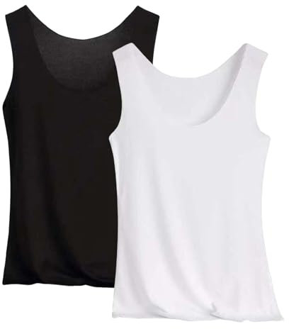 Wo Finde Ich Meine Monatsabrechnungen 2er Pack Tank Top Damen Unterhemd Stretch Basic Tops Unterwäsche Hemden Enges Top Leicht Tanktop Sport Unterhemden Mädchen Angebote Kleidung Urlaub Must Haves