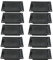 Gosera 10Pcs 9V Battery Box/Holder/Case Compartment Cover with 9 Volt Battery Clip for Guitar Bass Pickup Replacement Accessory
