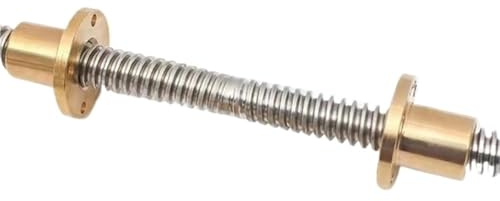 Husillo de bolas, husillo de bolas de guía lineal Varilla Trapezoidal T12 De 3mm Con Rosca Derecha E Izquierda Y Tuerca For Impresora 3D Acero Inoxidable(850mm with nut)