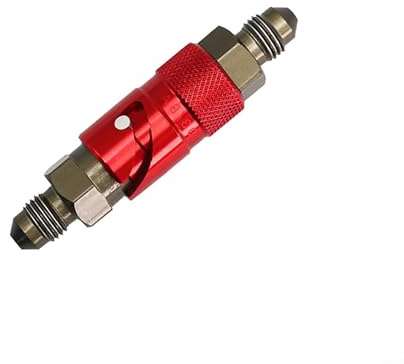 Besttoolifes AN3 - Raccordo a sgancio rapido per tubo freno moto, struttura in lega di alluminio, resistente all'usura, compatibile con Du(ROSSO)