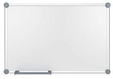 Whiteboard 2000 MAULpro, magnetische Wandtafelmit Stiftablage, trocken abwischbar (60 x 90 cm)