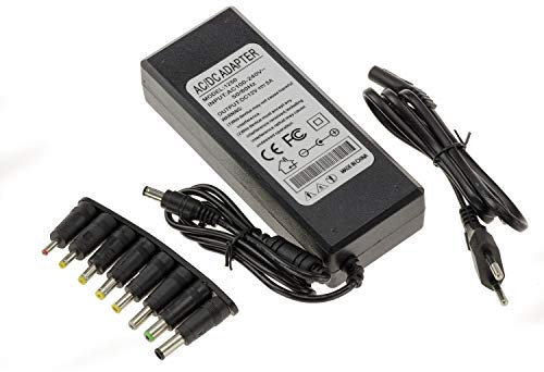 KALEA-INFORMATIQUE Alimentatore da 220V a 12V DC 5A Fornito con 8 terminali adattabili