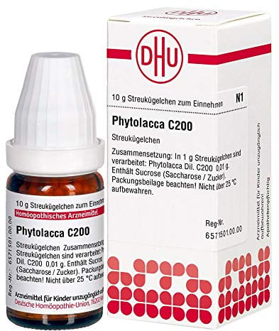 DHU Phytolacca C200 Streukügelchen, 10 g Globuli