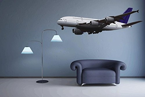 U24 Wandtattoo Airbus A380 Motiv Nr. 1 Wandsticker 64 x 20 cm Aufkleber