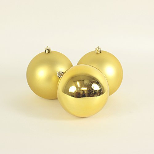 Weihnachtskugeln 10 cm Gold 8 Stück in der Box