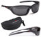 Jackson Polbrille Anglerbrille. Polarisationsbrille Angeln in Profiqualität. Gläserfarbe Grey Mirror. Professionelle Ausführung für Tiefe Einblicke in Gewässer. Lieferung mit Hartschalen-Etui