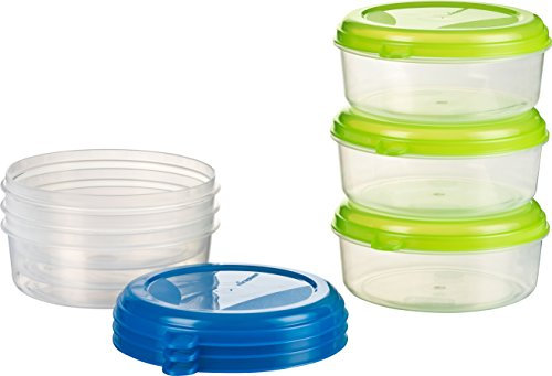 Kigima Gefrierdosen 6x1L rund Grün & Blau – Vorratsdosen mit Deckel luftdicht – Transparente Frischhaltedosen – Aufbewahrungsbox Küche für Mealprep & Organisation – Austrian Quality