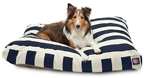 Majestic Pet Rechteckiges großes Hundebett waschbar – rutschfestes, bequemes Haustierbett – Hundekäfigbett mit abnehmbarem waschbarem Bezug – Hundehütte zum Schlafen – Hundebett für große Rassen 111,8
