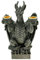 Drache als Kerzenhalter für 2 Kerzen