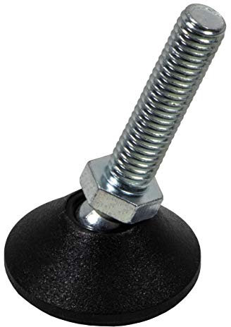 Gedotec Regulierschraube M8 x 33 mm | 1 Stück Verstellschraube Schwerlast Stellschrauben für Tischbeine & Möbelfüße | Metall verzinkt | Möbel-Stellfüße Made IN Germany | Verstellfüße mit Kugelgelenk