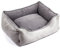BOUTIQUE ZOO Elegant Hundebett/Größe 2: 75 x 66 x 20cm/Grau, Kunstleder/Hundebett für kleine/mittlere/große Hunde | Hundesofa, Hundekissen | S, M, L, XL, XXL, XXXL