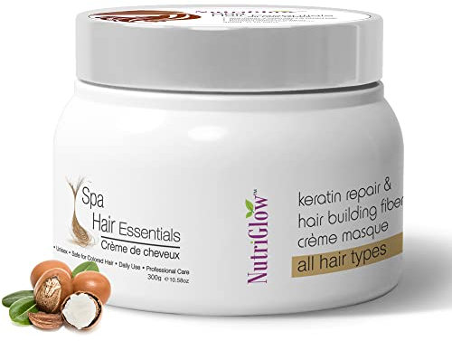 Nutriglow Hair Spa Cream with Keratin Repair Formula for All Hair Types, Professional Care - 300G