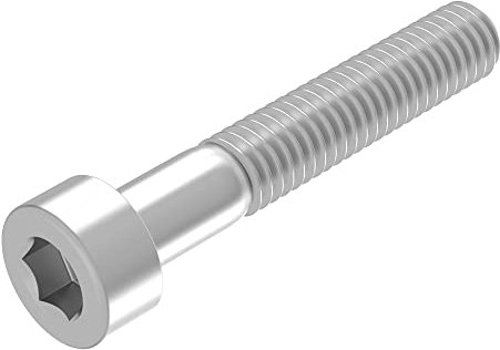 SECCARO Tornillo cilíndrico M5 x 30 mm, acero inoxidable V2A VA A2, DIN 912 / ISO 4762, hexágono interior, rosca parcial, 20 piezas