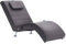 vidaXL Chaiselongue mit Massage Kissen Relaxliege Liegesessel Sessel Lounge Liegestuhl Relaxsessel Loungesessel Sesselliege Komfortliege Grau Kunstleder