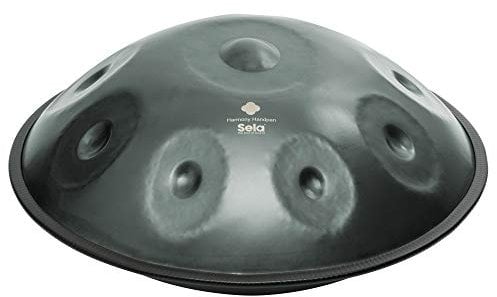 Sela SE 204 Harmony Handpan D Kurd, inkl. gepolsteter Tasche und Baumwollhandschuhe, Steel Drum, handgefertigt, hochwertiges Percussioninstrument