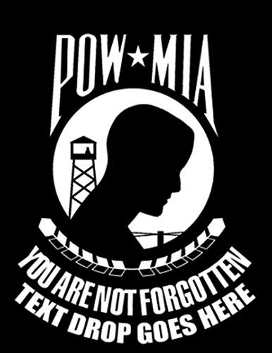 Sticker-Designs 10cm! Klebe-Folie Wetterfest Made-IN-Germany Army POW MIA Your Are NOT Forgotten UV&Waschanlagenfest Auto-Aufkleber Profi-Qualität! F2088