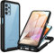 CENHUFO Coque Samsung A32 4G, Antichoc Housse avec Protection d'écran, 360° Protégé Téléphone Etui Double Face Case Robuste Transparent Portable Intégrale Coque pour Samsung Galaxy A32 4G - Noir