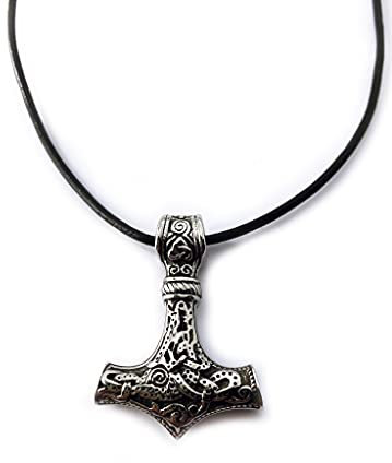 SIMBOLIKS Martillo de Thor, símbolo Vikingo. Mitología Nórdica, Acero Inoxidable. Amuleto de Joyería Pagana. Mjolnir. Acero inoxidable, Regalo hombre, Druida, Talismán, Amuleto celta, escandinavo