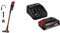 Einhell Aspirateur-balai sans fil TE-SV 18 Li-Solo Power X-Change (Li-Ion, 18 V, sans sac, réservoir de 0,6 L, technologie cyclonique, système triple filtration) avec Chargeur et Batterie 2,5Ah