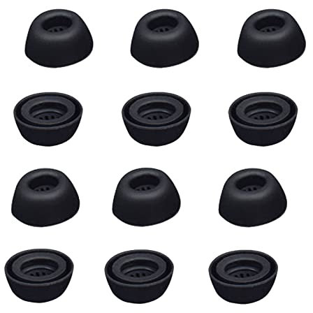Chofit Ohrkappenabdeckung kompatibel mit Huawei Freebuds Pro Ohrstöpsel, weiches Silikon, Ersatz-Ohrstöpsel, In-Ear-Ohrpolster für Freebuds Pro, 3 Größen, 6 Paar (Schwarz)