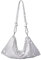 TOPCHANCES Silberne Clutch Tasche Strass Damen Abend Handtasche Glitzernde Strass Geldbörsen mit geknoteter Volldiamantkette für Party, Silber