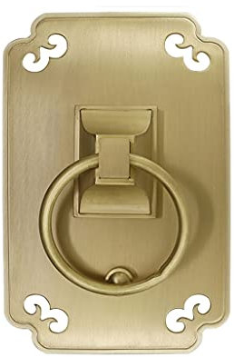 MDRBB Türgriff Türbeschlag Kupfer Antike Holztür Retro Türhebel Türgriff Türklopfer Türgriff for Villenhöfe usw. Türgriffe Innentüren (Color : B Brass)