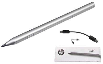 L95614-001 Tilt Pen MPP 2.0 Plateado HP Original para Spectre x360 15-df1000, 15-df0900, 15-df0500, 13-ay0000, 15-df0700, Pavilion x360 14-dw0000