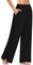Cegerne Damen Palazzo High Waist Haremshose Yogahose Stretch Stoffhose Weite Jogginghose Sport Activewear Hose Traniningshose mit Schlitz, Schwarz01, XXL