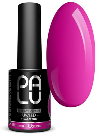 PALU – UV Nagellack LED Hybridlack – Gel Nagellack UV WARSAW – Glatte Oberfläche – Hohe Pigmentierung – hält bis zu 3 Wochen – Professionelle Qualität Nageldesign – 11 g – P5 – Rosa