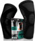 POWERLIX Kniebandage für Damen/Männer (1 Paar), Kompression Kniestütze für Meniskusriss, Arthritis, Linddert Kniescherzen, ACL, Laufen, Gewichtheben, Volleyball, Sport, Schwarz, M